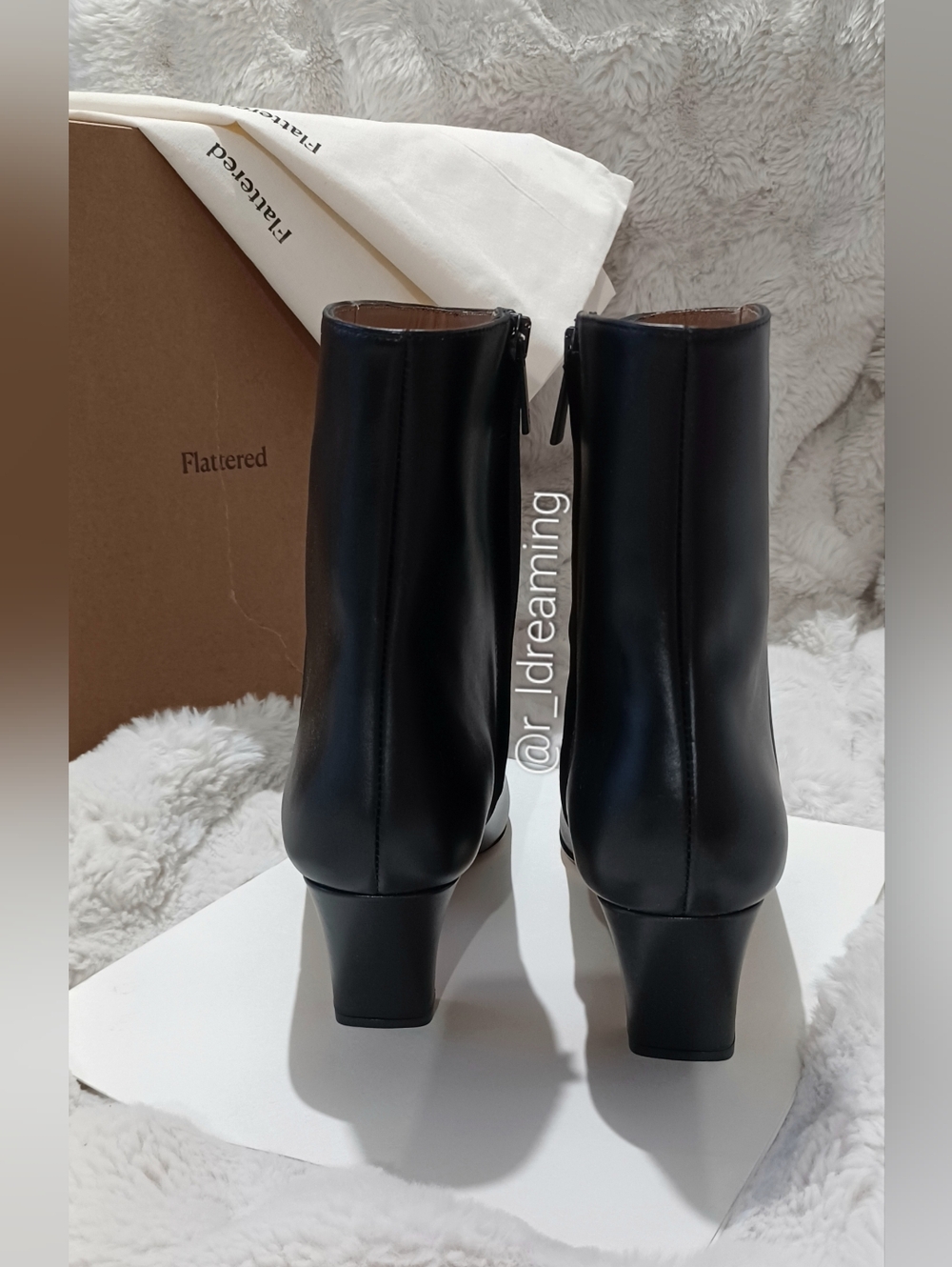Flattered Xena Leather Black Size EU 41 (US 11) NIB With Dustbag - Picture 3 of 15